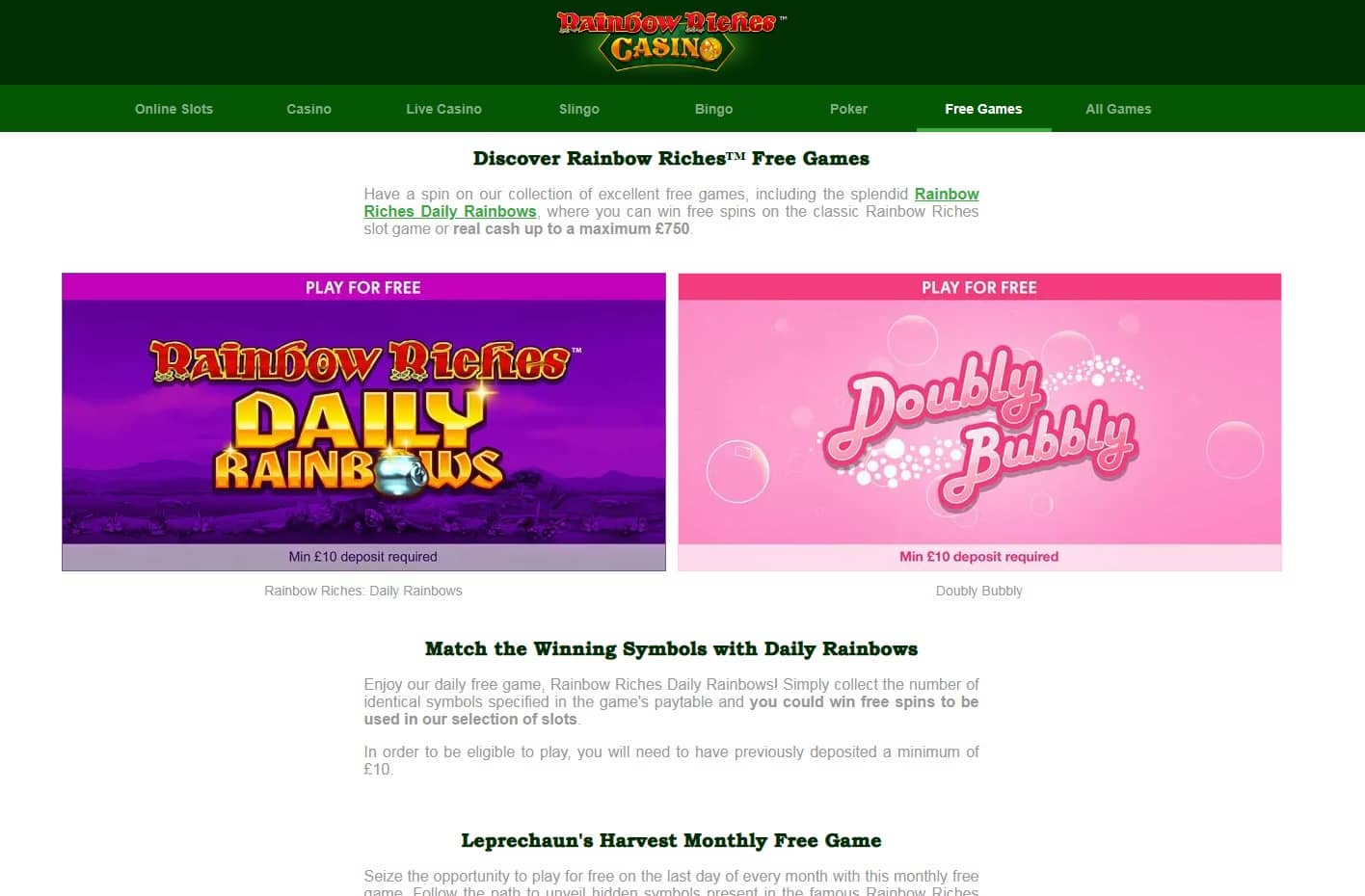 Rainbow Riches Casino